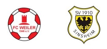 Wappen des FC Weiler 1946 e.V. und des SV 1910 Sinsheim